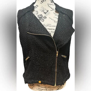 Spirited by Randolph Duke Vest
Women's L Black sparkle w/gold-tone hardware